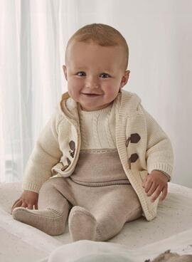 Futter Strick beige Jacke Mayoral für babys