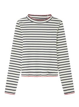 T-Shirt Pepe Jeans Tallulah mit weißen Streifen