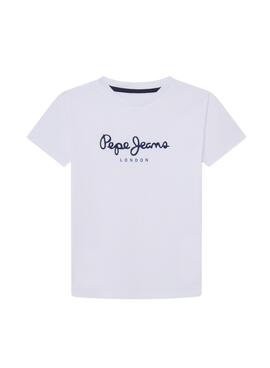 T-shirt Pepe Jeans New Art in weiß für jungen