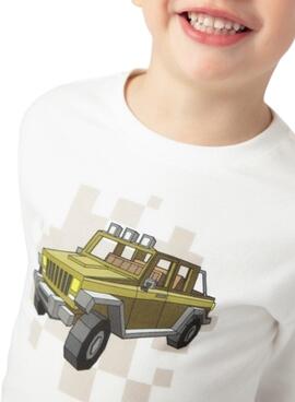 T-shirt Mayoral Auto weißes für jungen