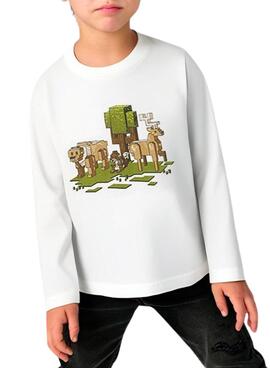 T-shirt Mayoral Nature weiß für jungen