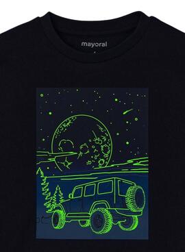 T-Shirt Mayoral mit fluoreszierendem Druck für jungen