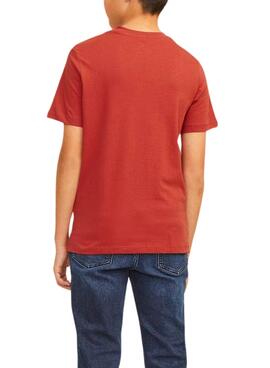 T-shirt Jack and Jones Logo rot für jungen