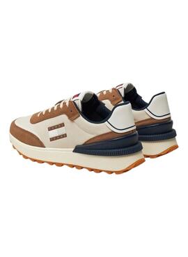 Sneaker Tommy Jeans Technical Runner in Kamel für herren