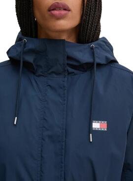 Parka Tommy Jeans 2 in 1 Technik blau für Damen.