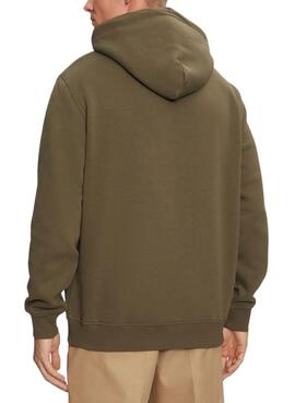 Hoodie Tommy Jeans Linear Gold grün für herren