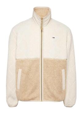 Tommy Jeans Teddy Jacke in Beige für herren