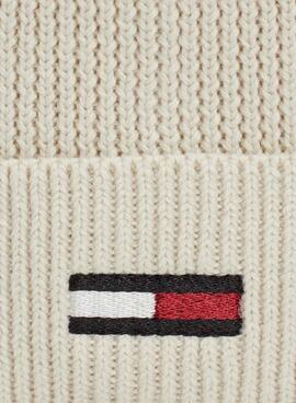 Mütze Tommy Jeans Elongated Flag in Beige für Frauen