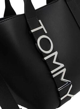 Tasche Tommy Jeans Mini Tote City Bold schwarz für damen