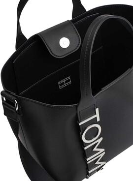 Tasche Tommy Jeans Mini Tote City Bold schwarz für damen