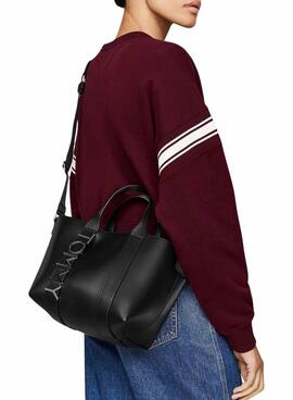 Tasche Tommy Jeans Mini Tote City Bold schwarz für damen