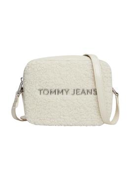 Tasche Tommy Jeans Umhängetasche Sherpa beige für damen