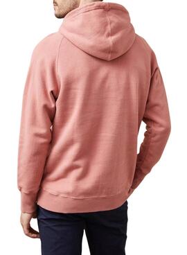 Pullover Altonadock Circle Hoodie koralle für männer