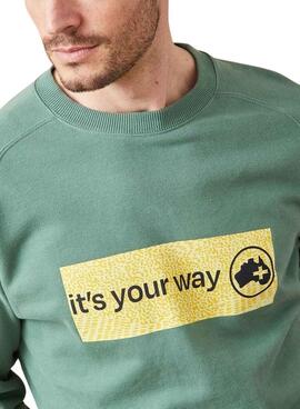 Sweatshirt Altonadock Its Your Way in Grün für männer