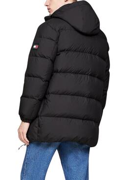 Parka Tommy Jeans Essential schwarz für männer