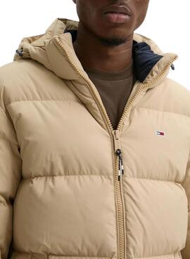 Parka Tommy Jeans Essential beige für männer