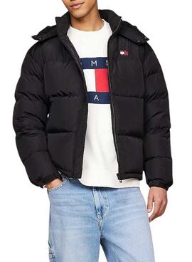 Daunenjacke Tommy Jeans Alaska schwarz für männer