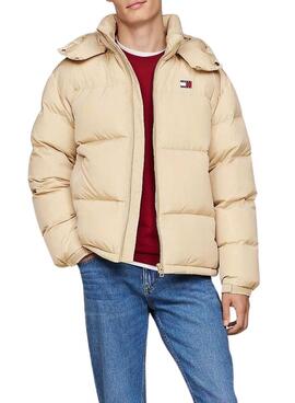 Daunenjacke Tommy Jeans Alaska beige für männer