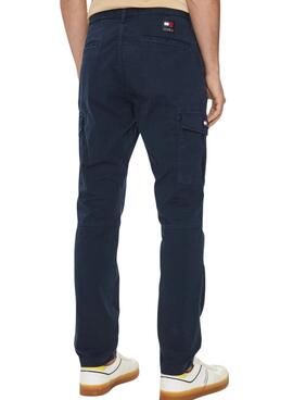 Hose Tommy Jeans Austin Cargo Marine für männer