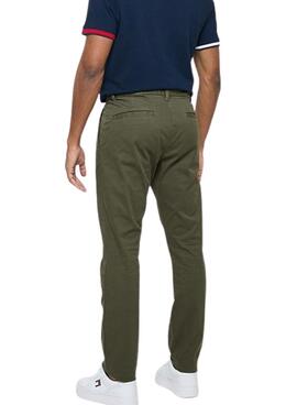 Hose Tommy Jeans Austin Chino grün für herren