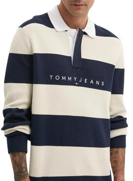 Polo Tommy Jeans Rugby Streifen für männer