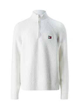 Pullover Tommy Jeans Raglan mit Reißverschluss grau für herren