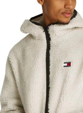 Tommy Jeans Teddy Jacke in Beige für herren