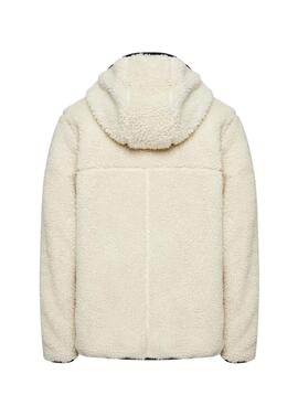 Tommy Jeans Teddy Jacke in Beige für herren