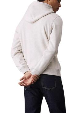 Sweatshirt Calvin Klein Jeans Monologo Grau für herren