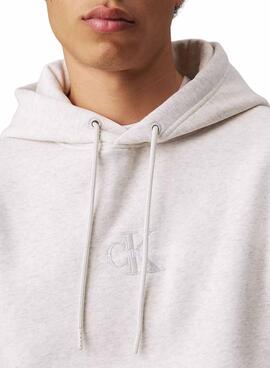 Sweatshirt Calvin Klein Jeans Monologo Grau für herren