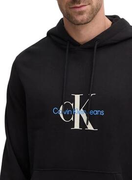 Sweatshirt Calvin Klein Jeans Distressed schwarz für männer