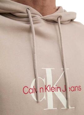 Sweatshirt Calvin Klein Jeans Distressed beige für männer