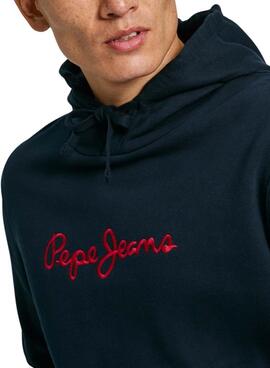 Sudadera Pepe Jeans New Joe Hoodie marineblau für männer