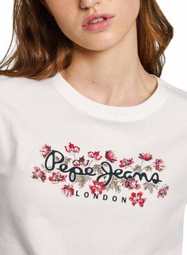 T-shirt Pepe Jeans Ginny weiß für damen