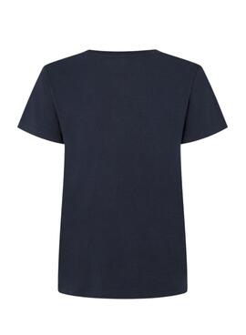 T-shirt Pepe Jeans Ginny in Marineblau für frauen