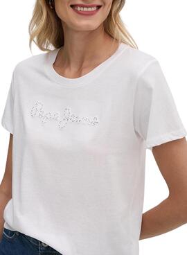 T-Shirt Pepe Jeans Espe weiß für damen