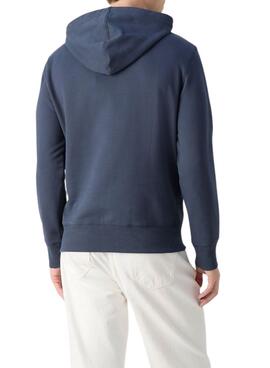 Kapuzenpullover Calvin Klein Jeans Badge blau für männer