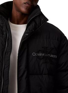 Gepolsterte Jacke Calvin Klein Jeans Chenille Schwarz für männer