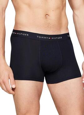 Pack mit 3 Trunk Unterwäsche Tommy Hilfiger Essential Schwarz für männer