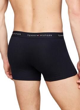 Pack mit 3 Trunk Unterwäsche Tommy Hilfiger Essential Schwarz für männer