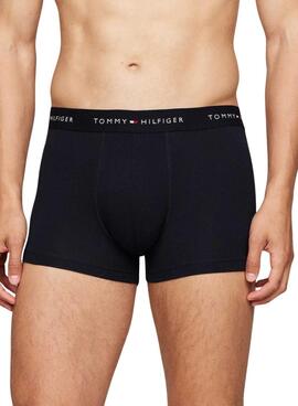 Pack mit 3 Trunk Unterwäsche Tommy Hilfiger Schwarz für männer