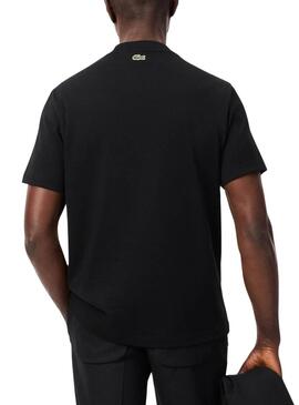 T-Shirt Lacoste College schwarz für männer