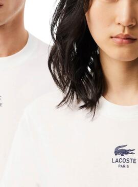 T-shirt Lacoste Paris beige für damen und herren