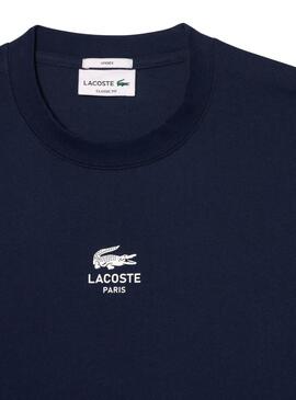 Lacoste Paris T-Shirt in Marineblau für damen und herren.