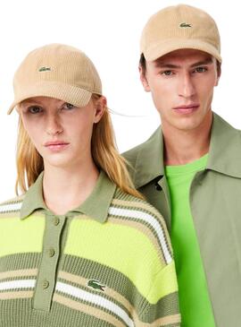 Lacoste Kordelkappe in Beige für männer und frauen