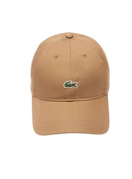 Kappe Lacoste Basic in Toastfarbe für frauen und männer