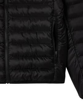 Gepolsterte schwarze Lacoste-Jacke für herren