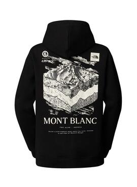 Sweatshirt The North Face Mont Blanc Schwarz für frauen