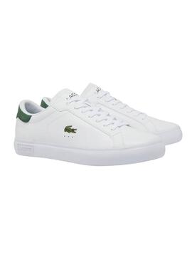 Sneakers Lacoste Powercourt Weiß und Grün für Männer