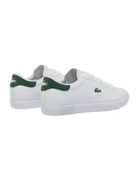 Sneakers Lacoste Powercourt Weiß und Grün für Männer